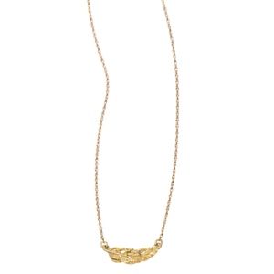 Sculpted Feather Pendent Necklace-n105g